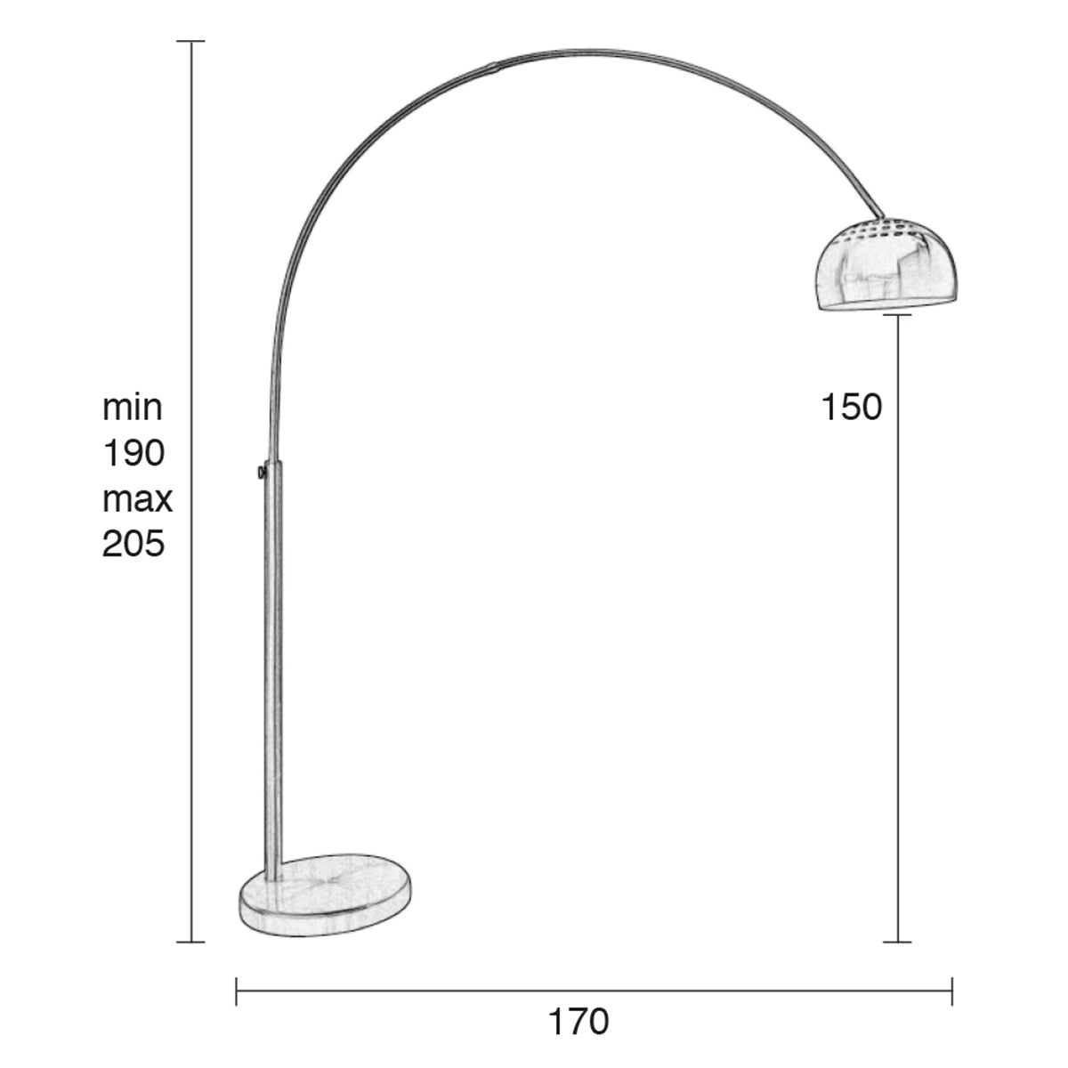 Bow Metal Floor Lamp