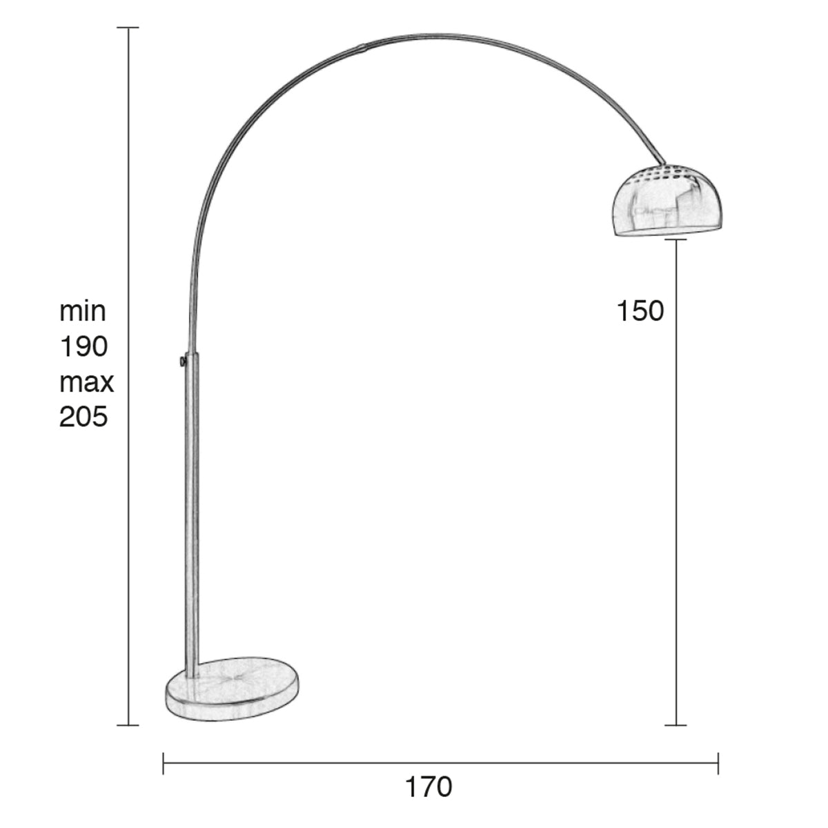 Bow Metal Floor Lamp