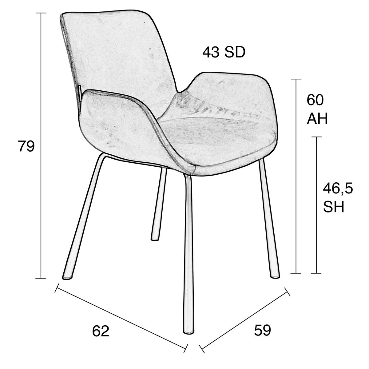 Brit Armchair (2/Set)