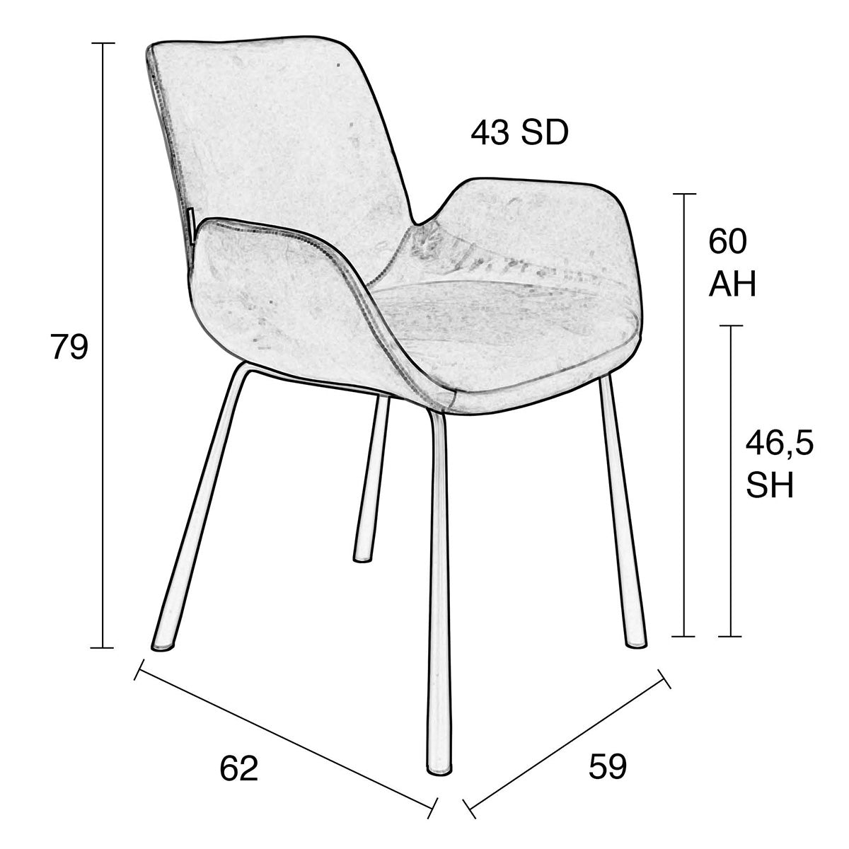 Brit Armchair (2/Set)