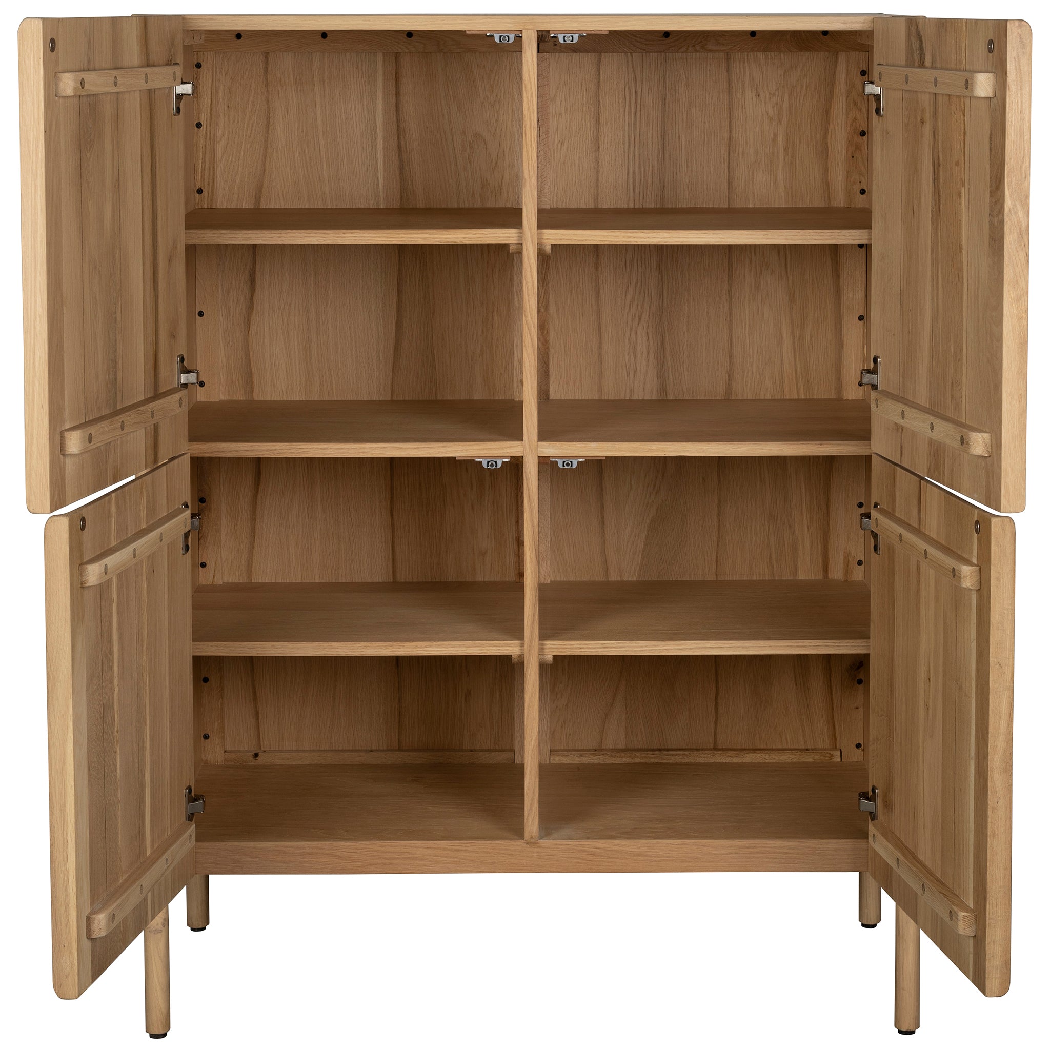 Ember Natural Oak Wood High Sideboard