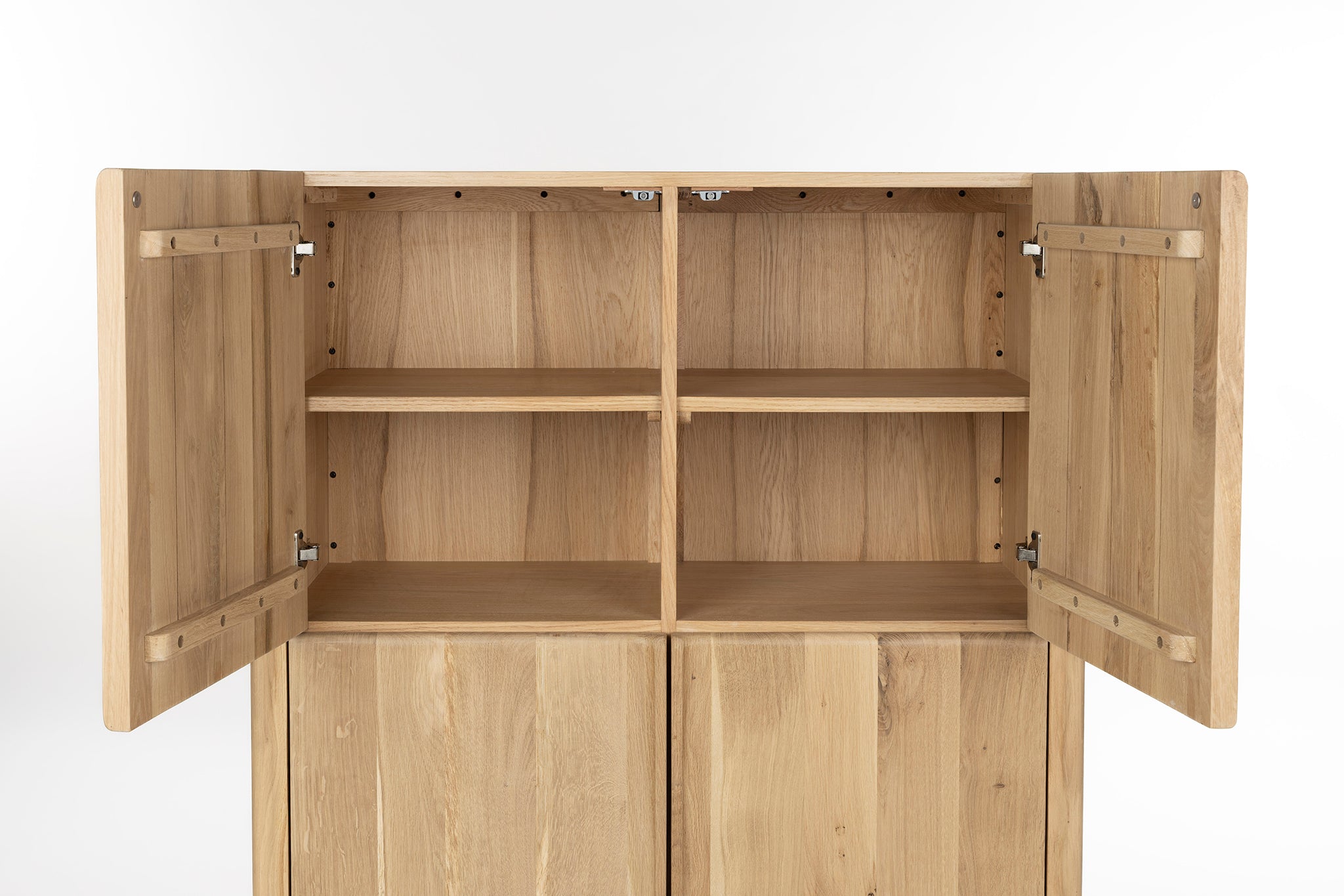 Ember Natural Oak Wood High Sideboard