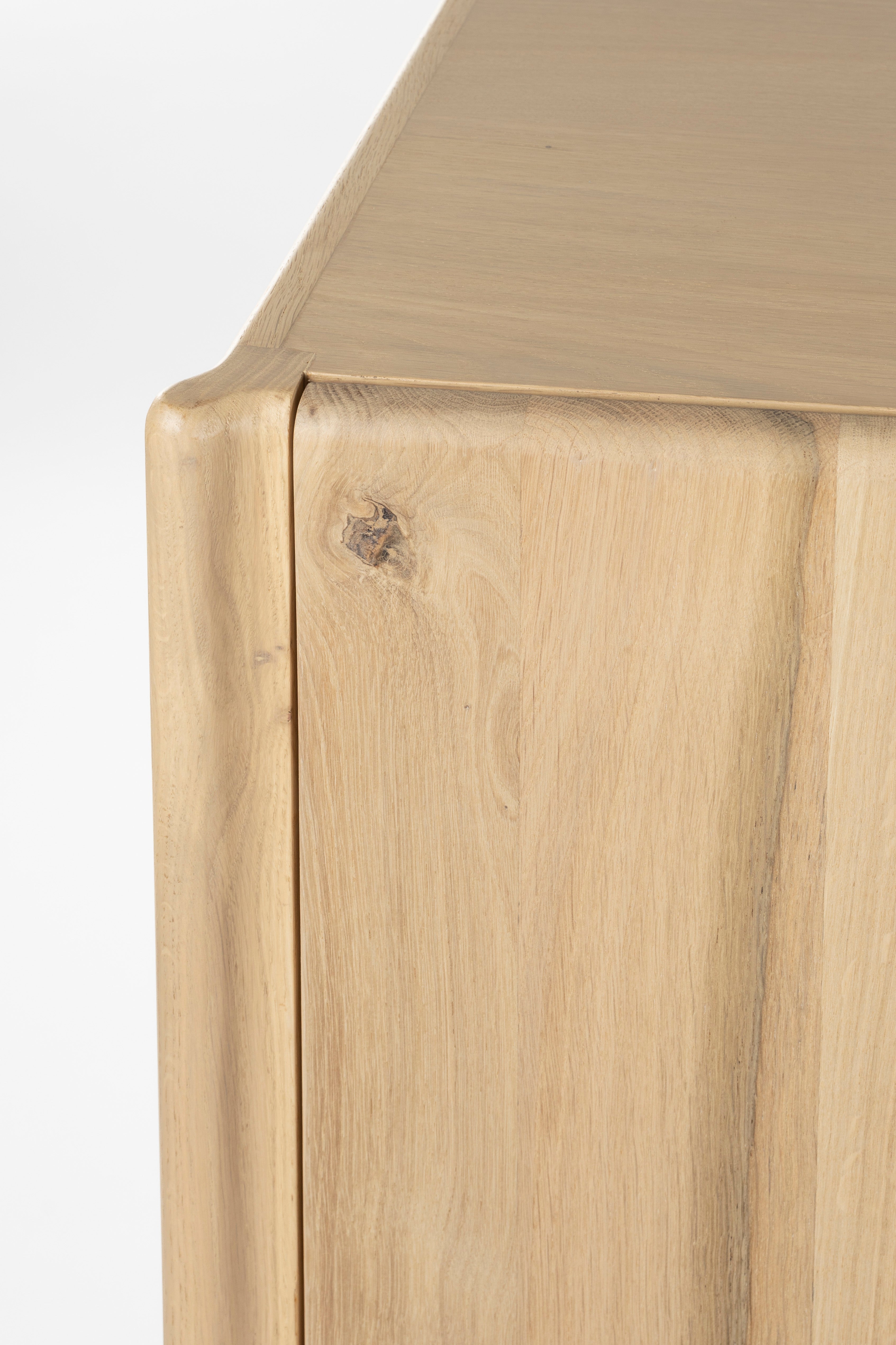 Ember Natural Oak Wood High Sideboard