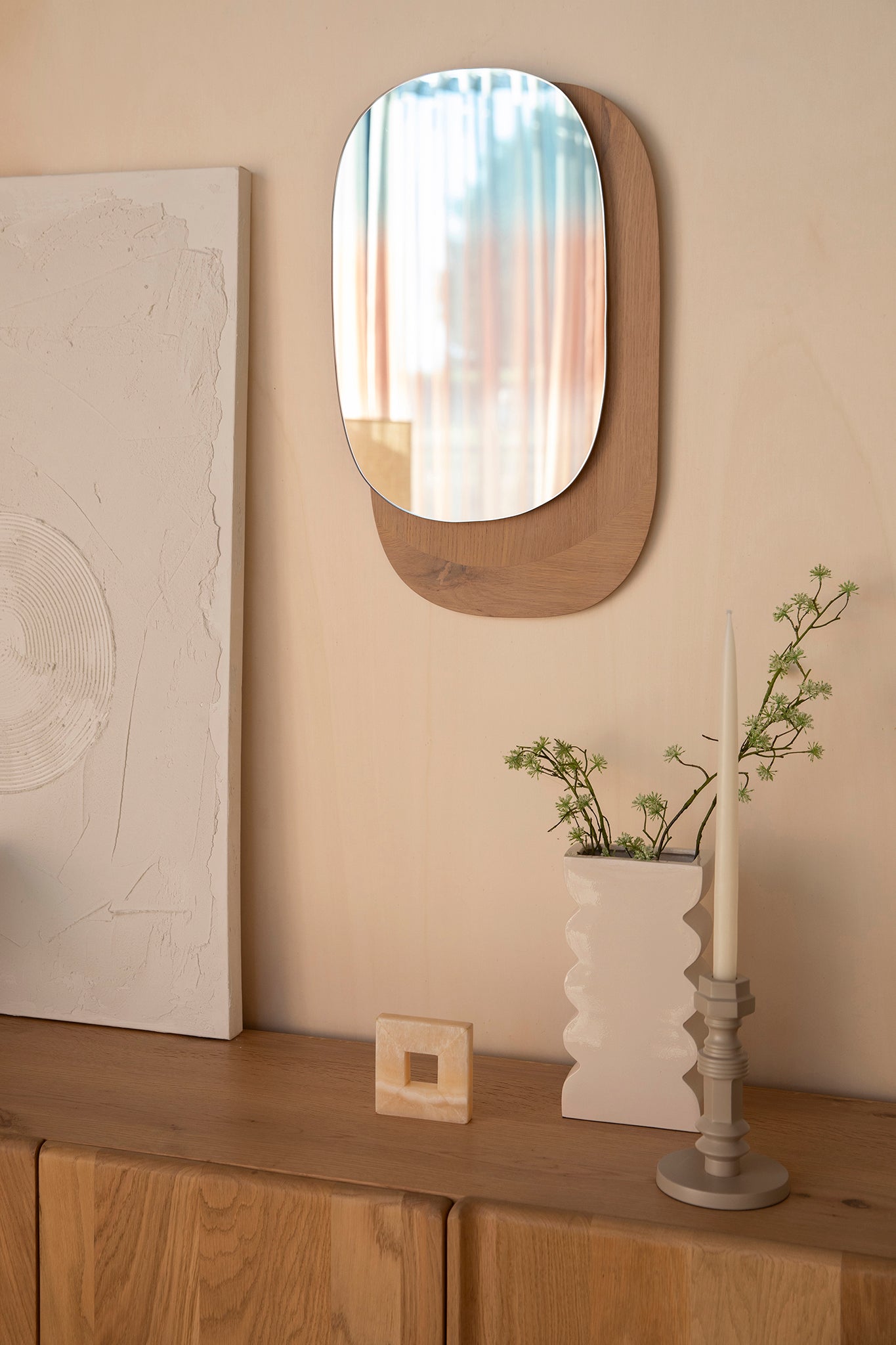 Ember Natural Oak Wood Mirror