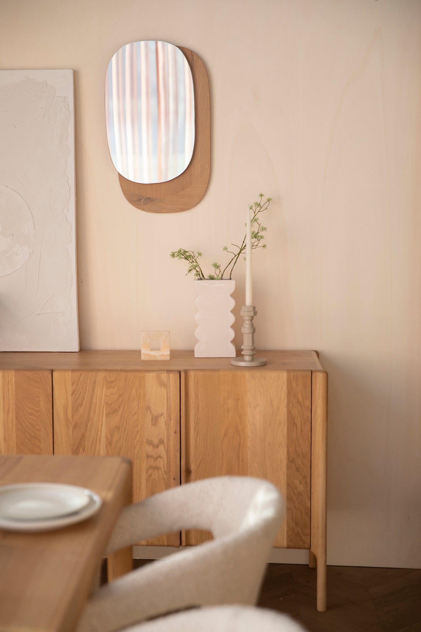 Ember Natural Oak Wood Mirror