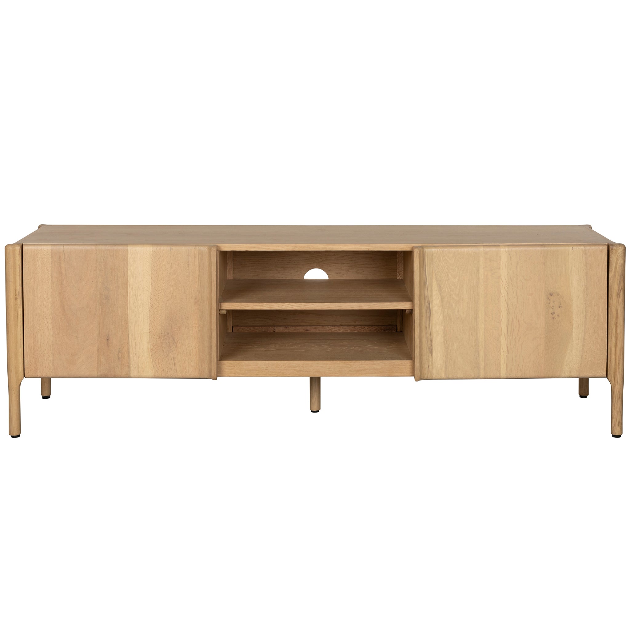 Ember Natural Oak Wood TV Unit