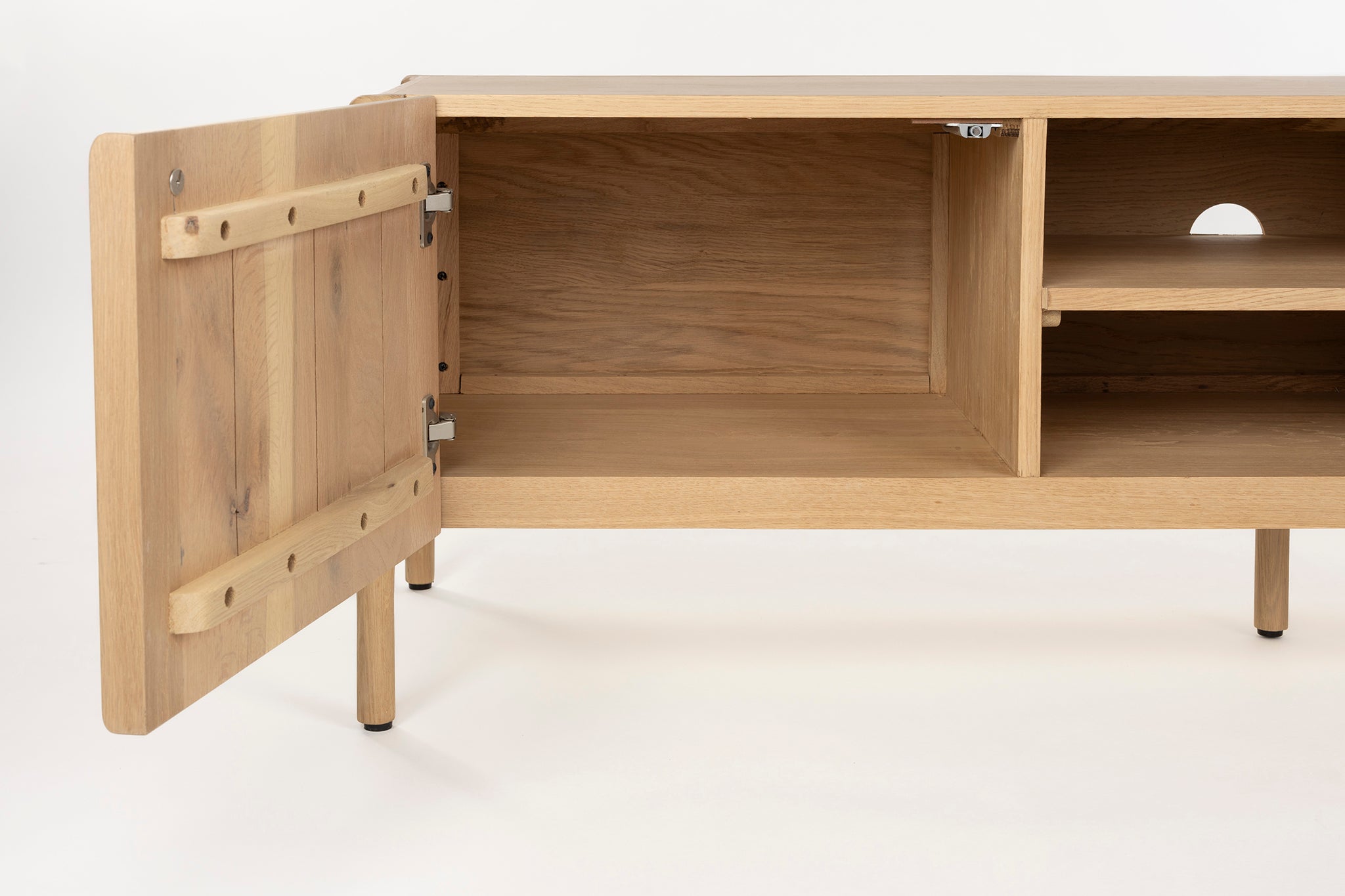 Ember Natural Oak Wood TV Unit