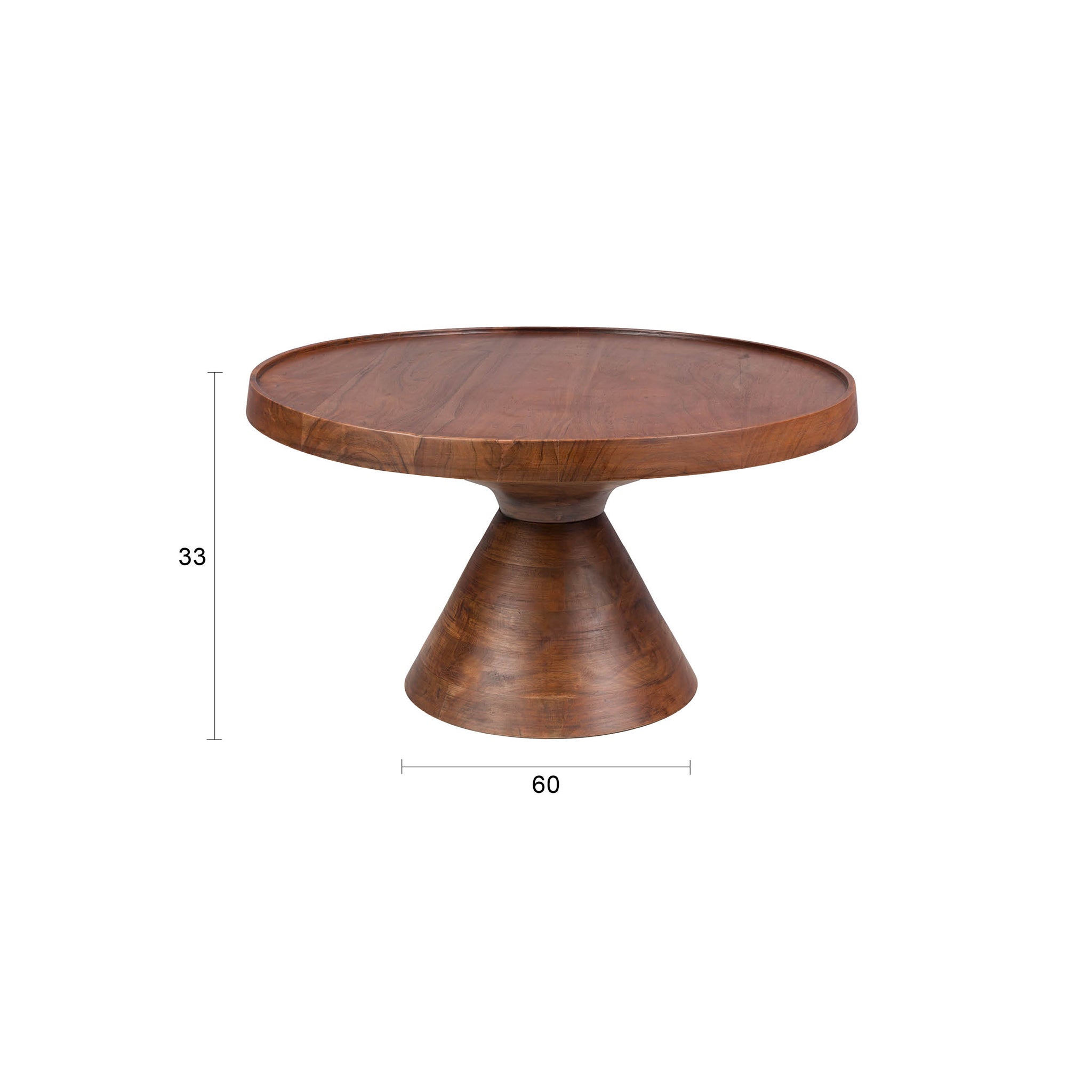 Floss Walnut Acacia Wood Coffee Table