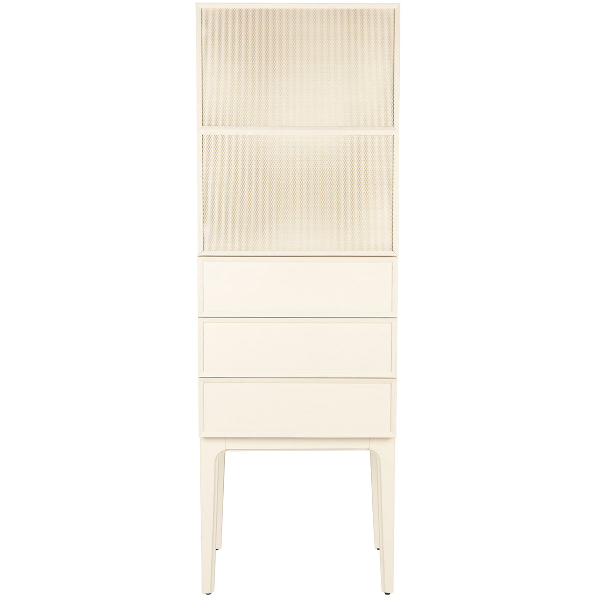 June Beige 1 Door 3 Drawers Cabinet - WOO .Design