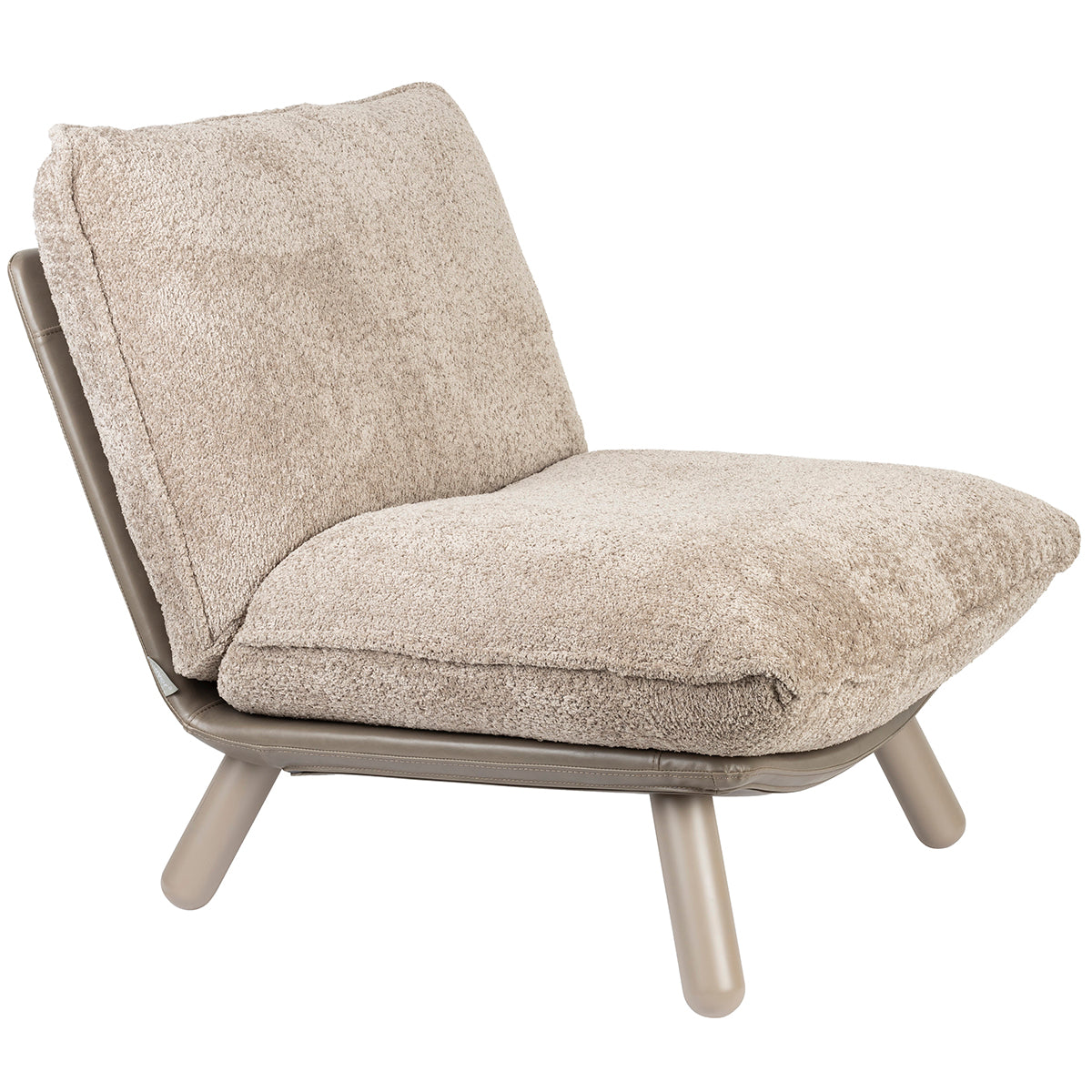 Lazy Sack Soft Beige Teddy Lounge Chair