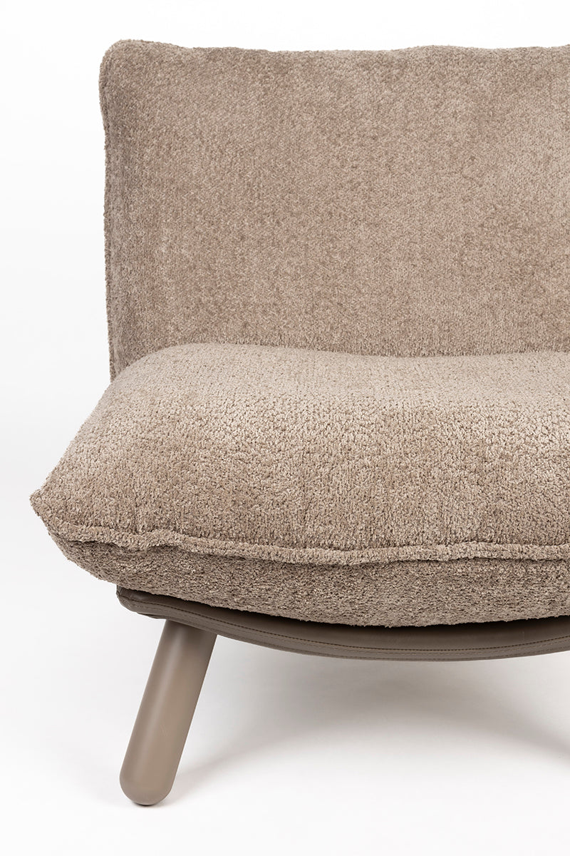 Lazy Sack Soft Beige Teddy Lounge Chair - WOO .Design