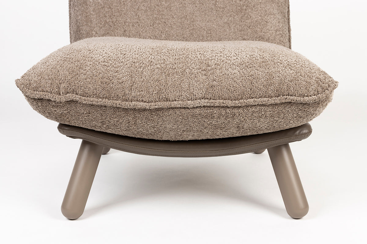 Lazy Sack Soft Beige Teddy Lounge Chair - WOO .Design