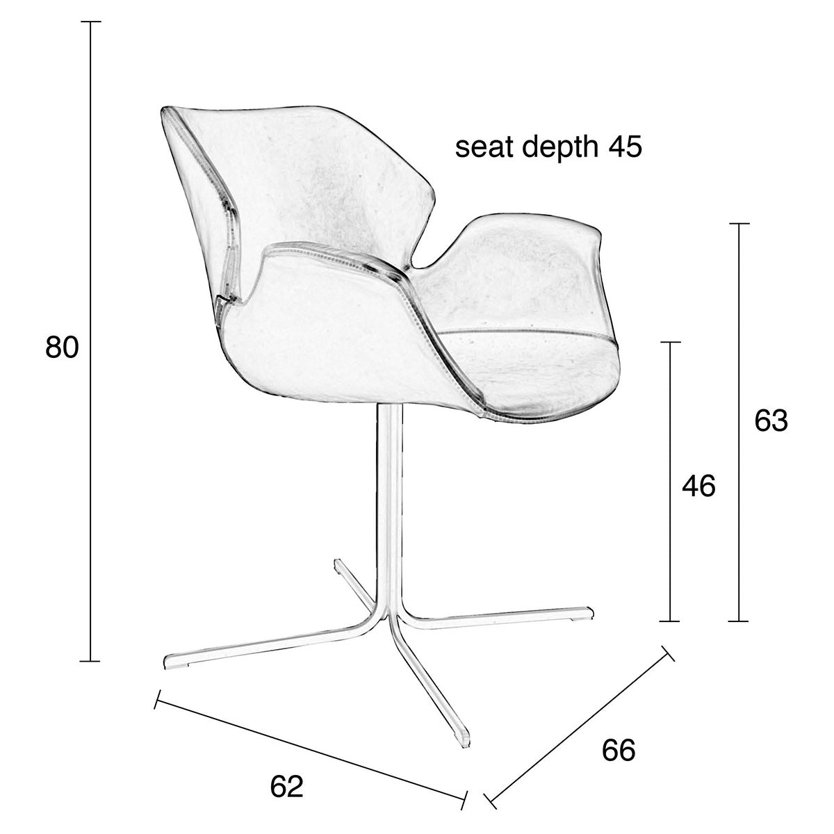 Nikki ALL Armchair (2/Set)