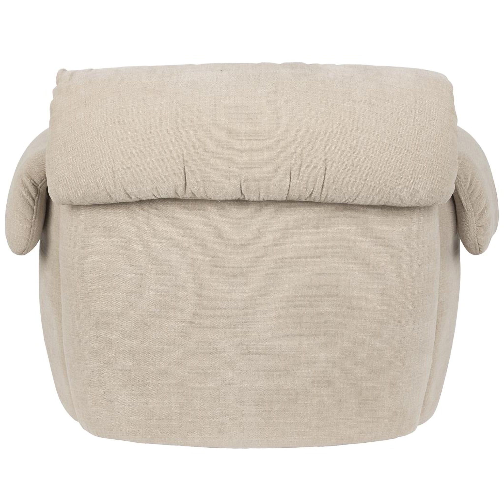 Puffy Beige Lounge Chair