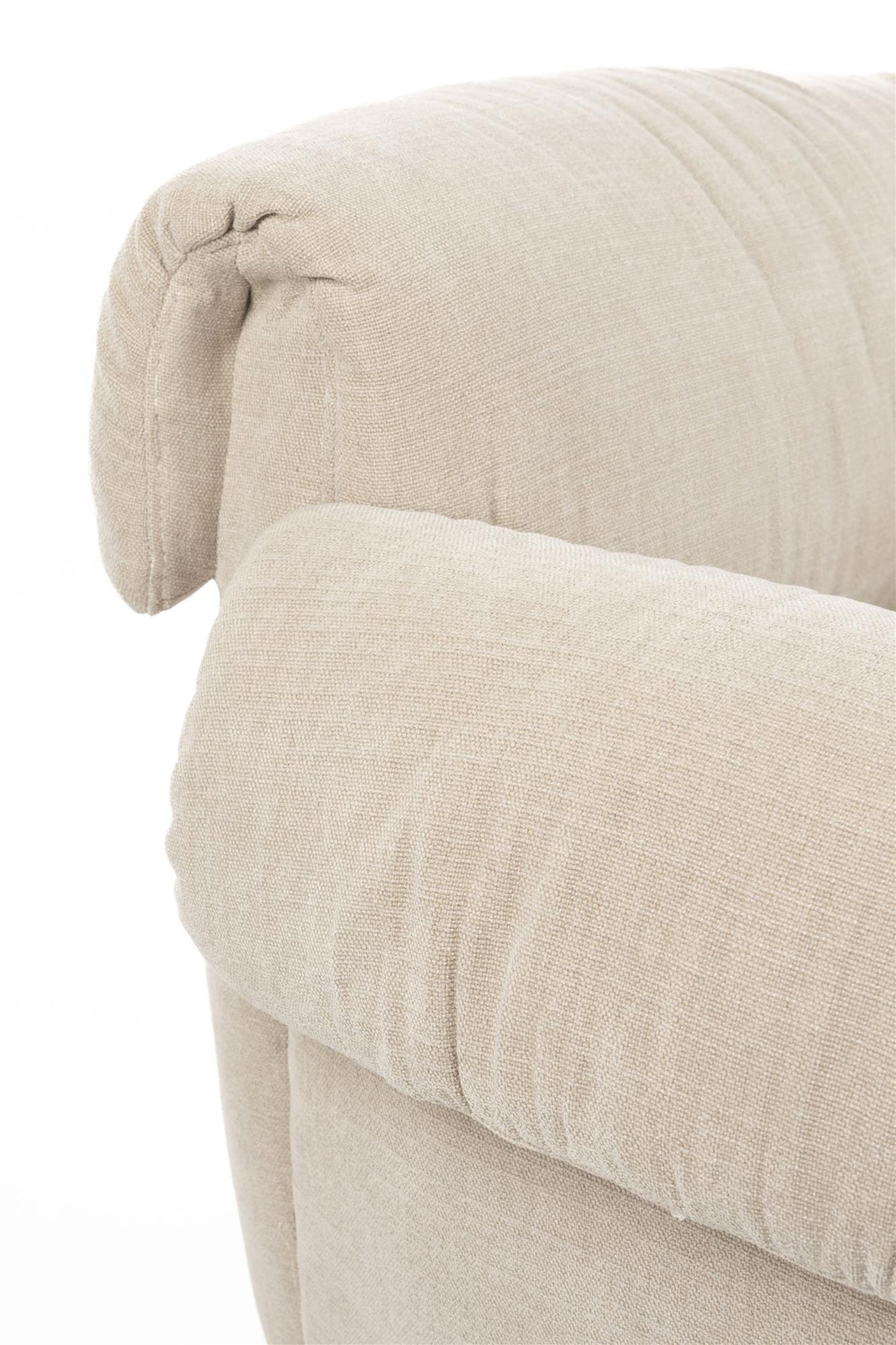 Puffy Beige Lounge Chair