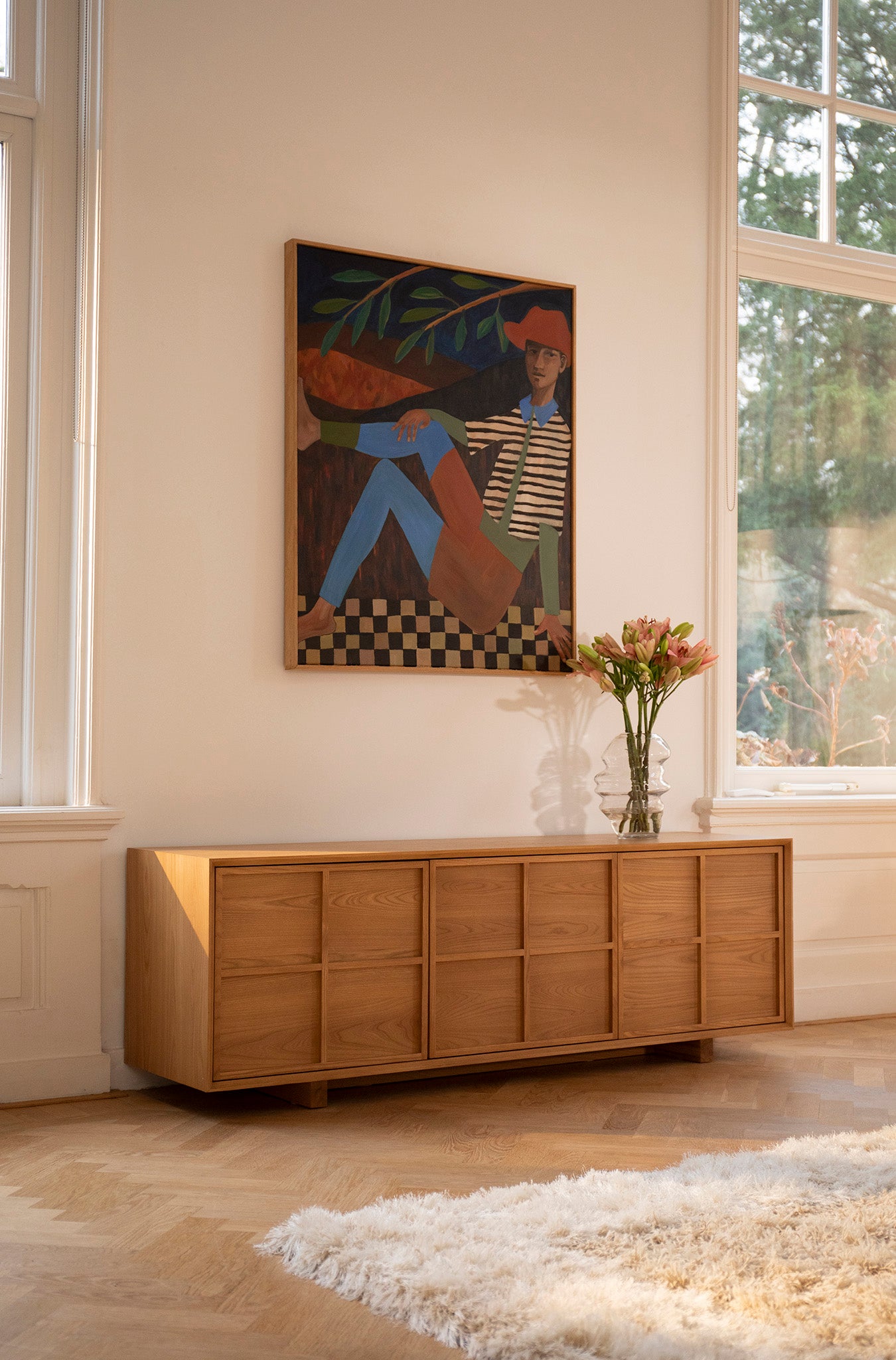 Raster Natural Low Sideboard