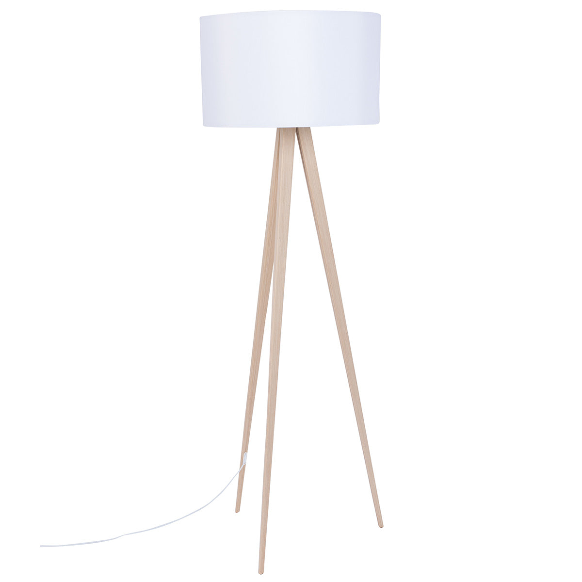 Tripod Wood Floor Lamp