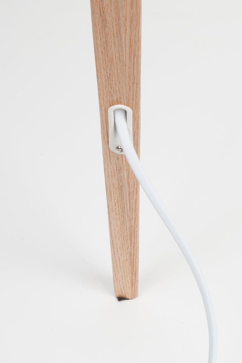 Tripod Wood Floor Lamp