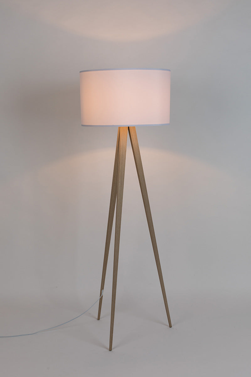 Tripod Wood Floor Lamp