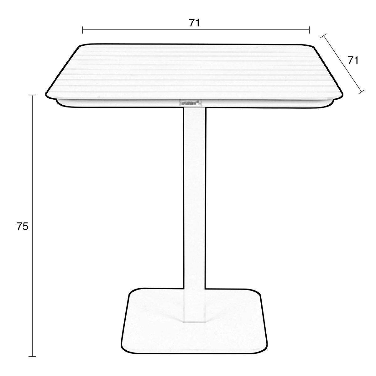 Vondel Bistro Garden Table