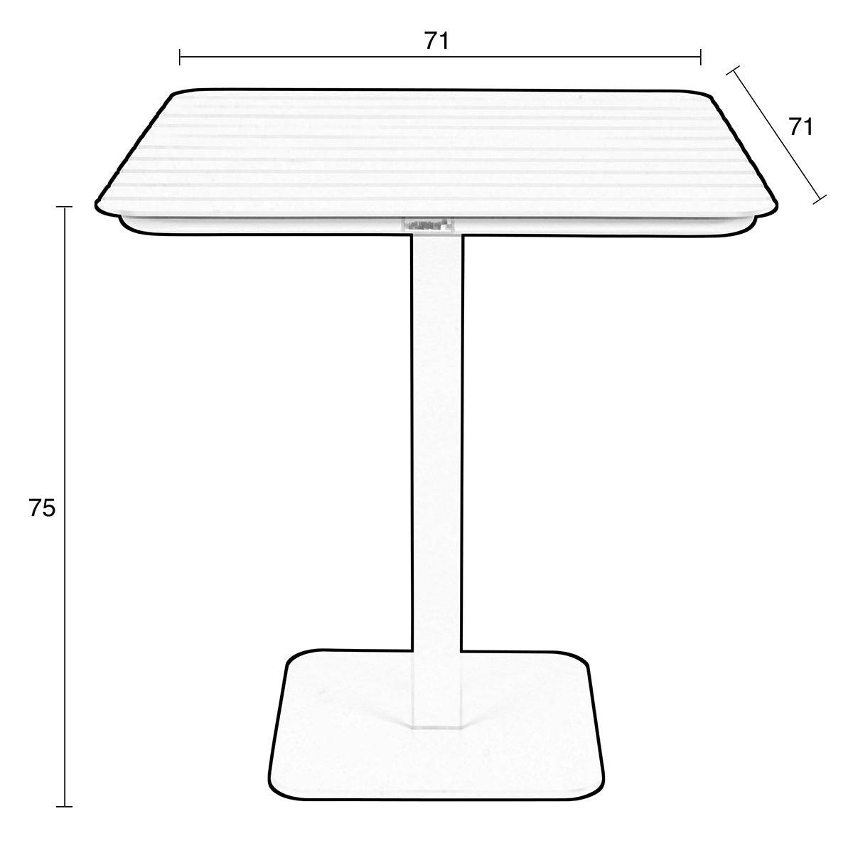 Vondel Bistro Garden Table