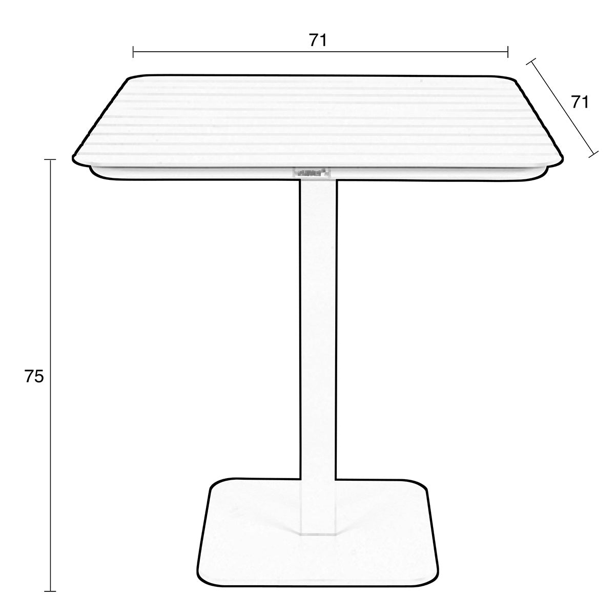 Vondel Bistro Garden Table