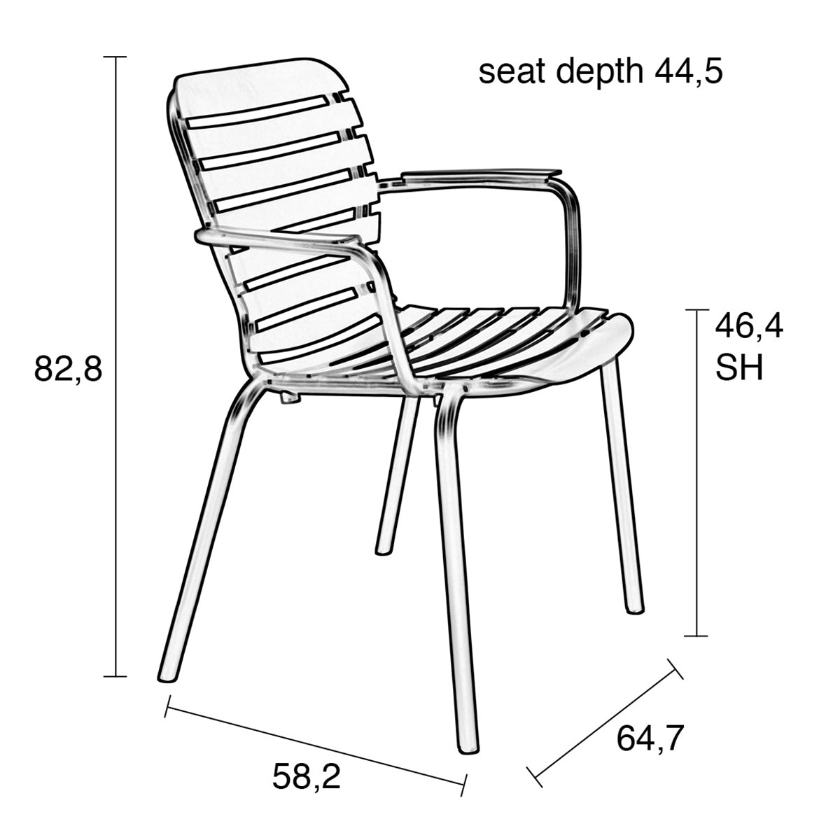 Vondel Garden Armchair (2/Set)