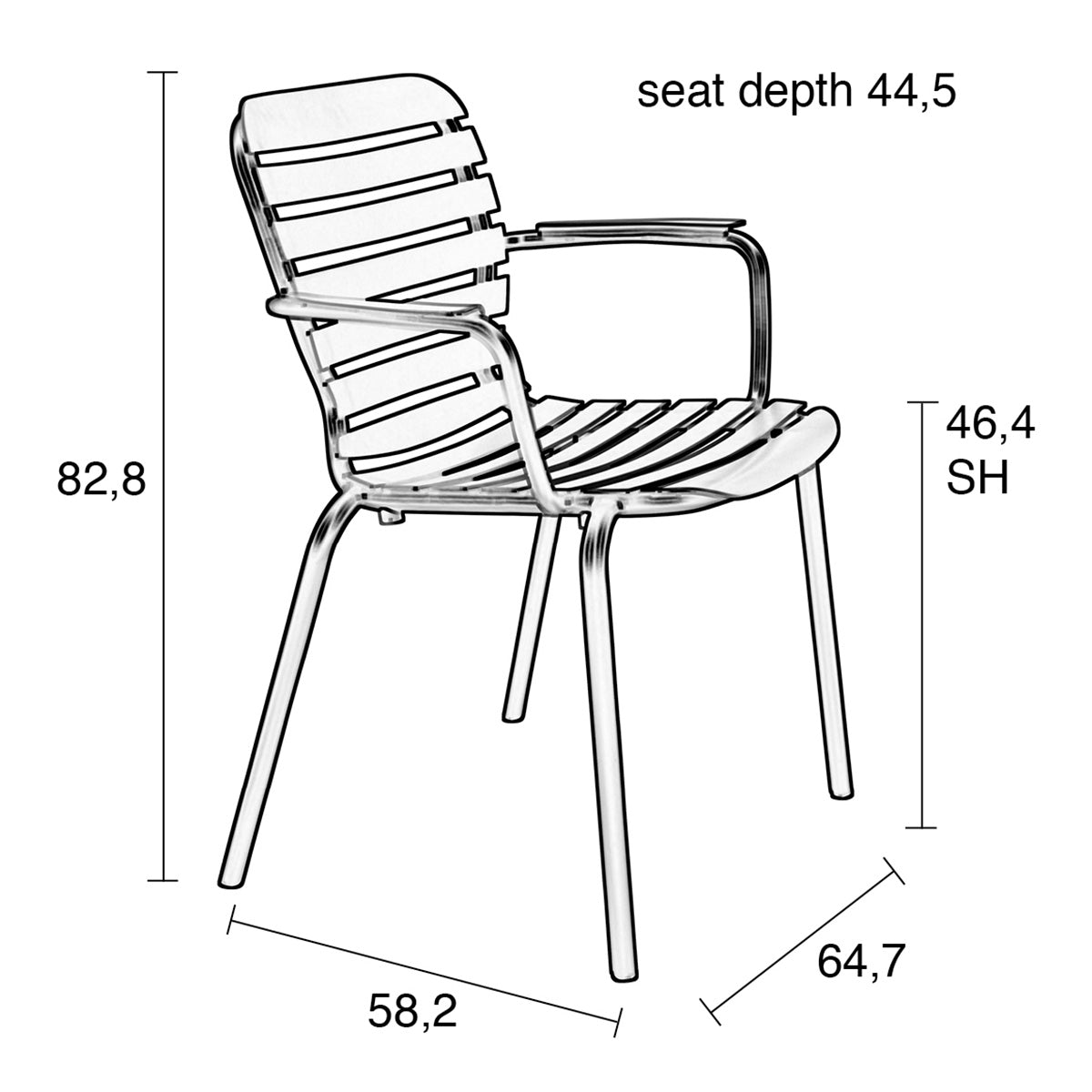 Vondel Garden Armchair (2/Set)