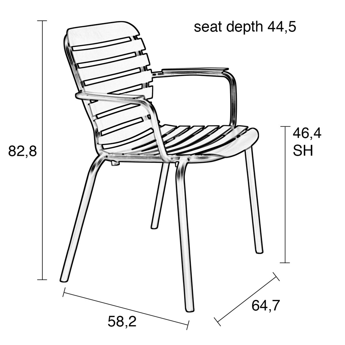 Vondel Garden Armchair (2/Set)