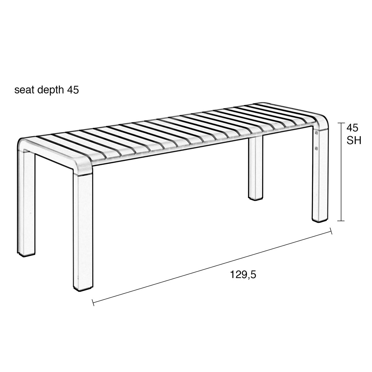 Vondel Garden Bench