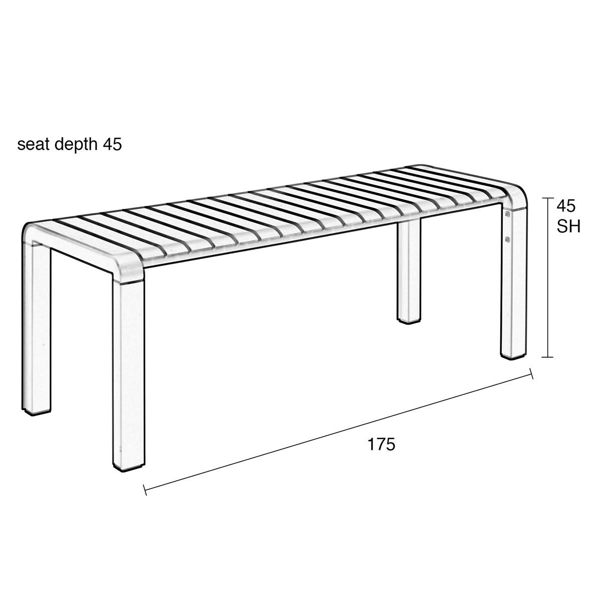 Vondel Garden Bench