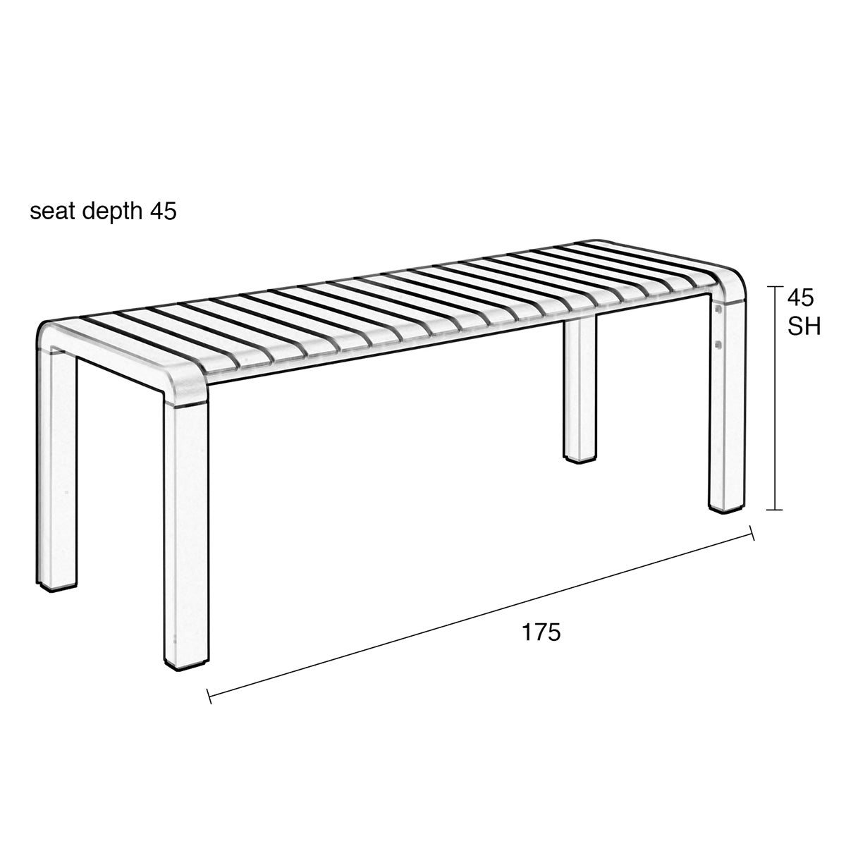 Vondel Garden Bench