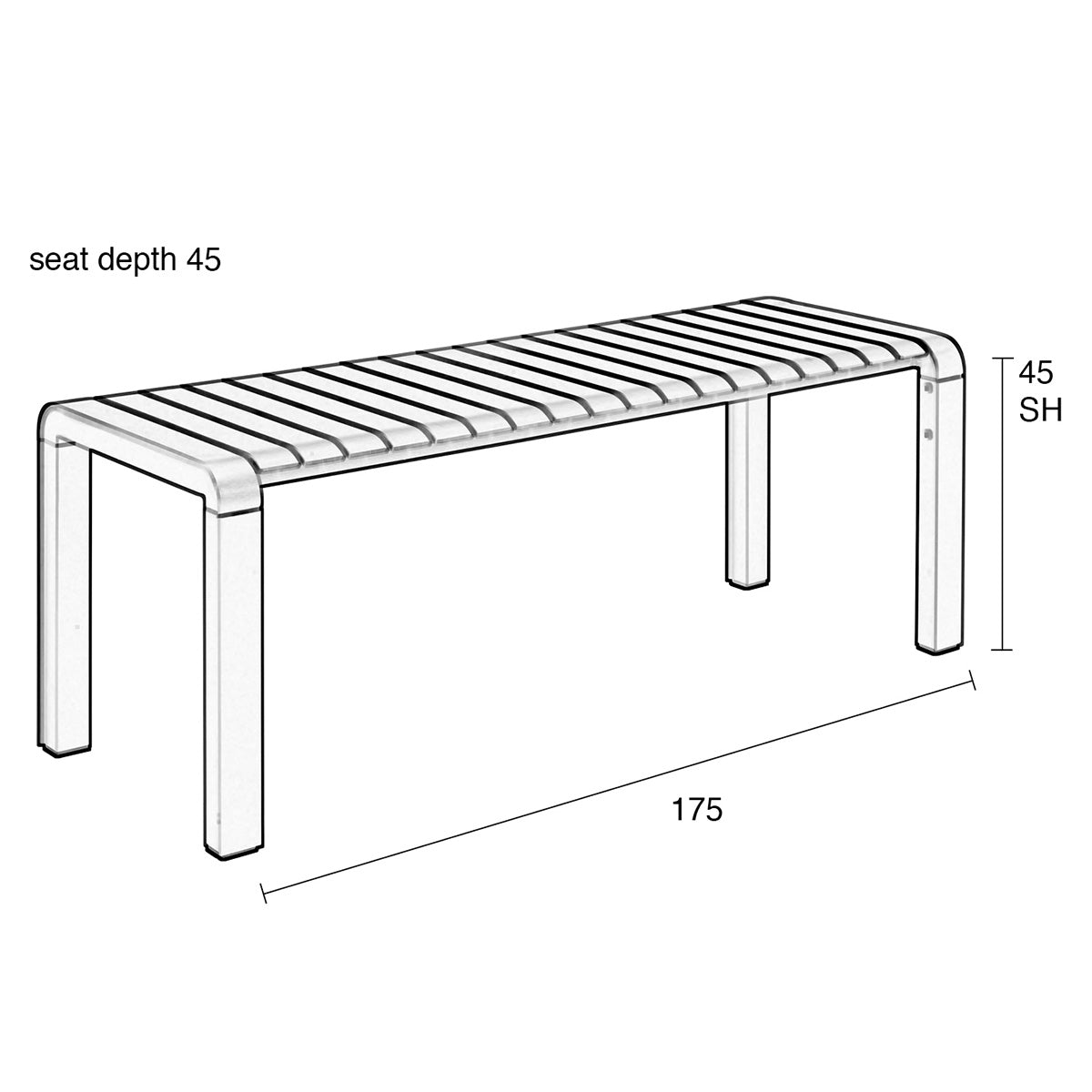 Vondel Garden Bench