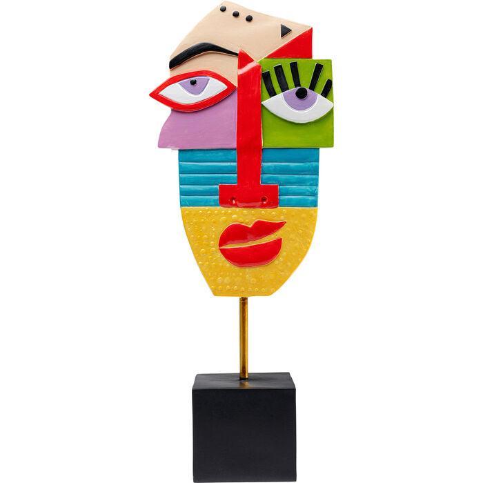 Abstract Face Multicolour Deco Object - WOO .Design