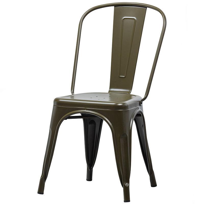 Afternoon Camouflage Green Metal Dining Chair (2/Set) - WOO .Design