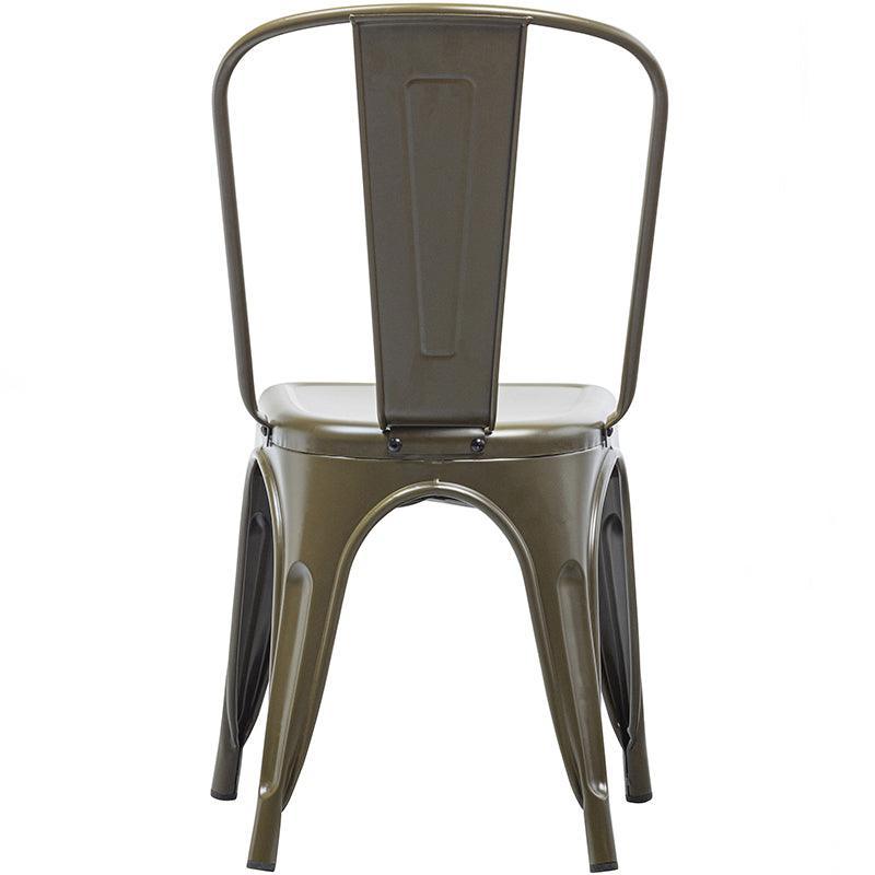 Afternoon Camouflage Green Metal Dining Chair (2/Set) - WOO .Design