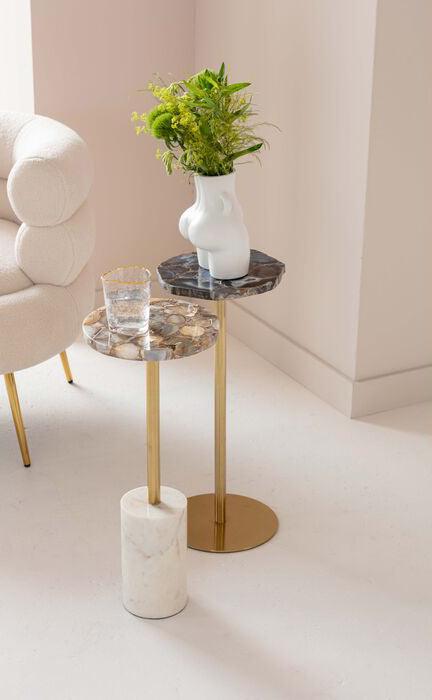 Agate Natural Stone Side Table - WOO .Design