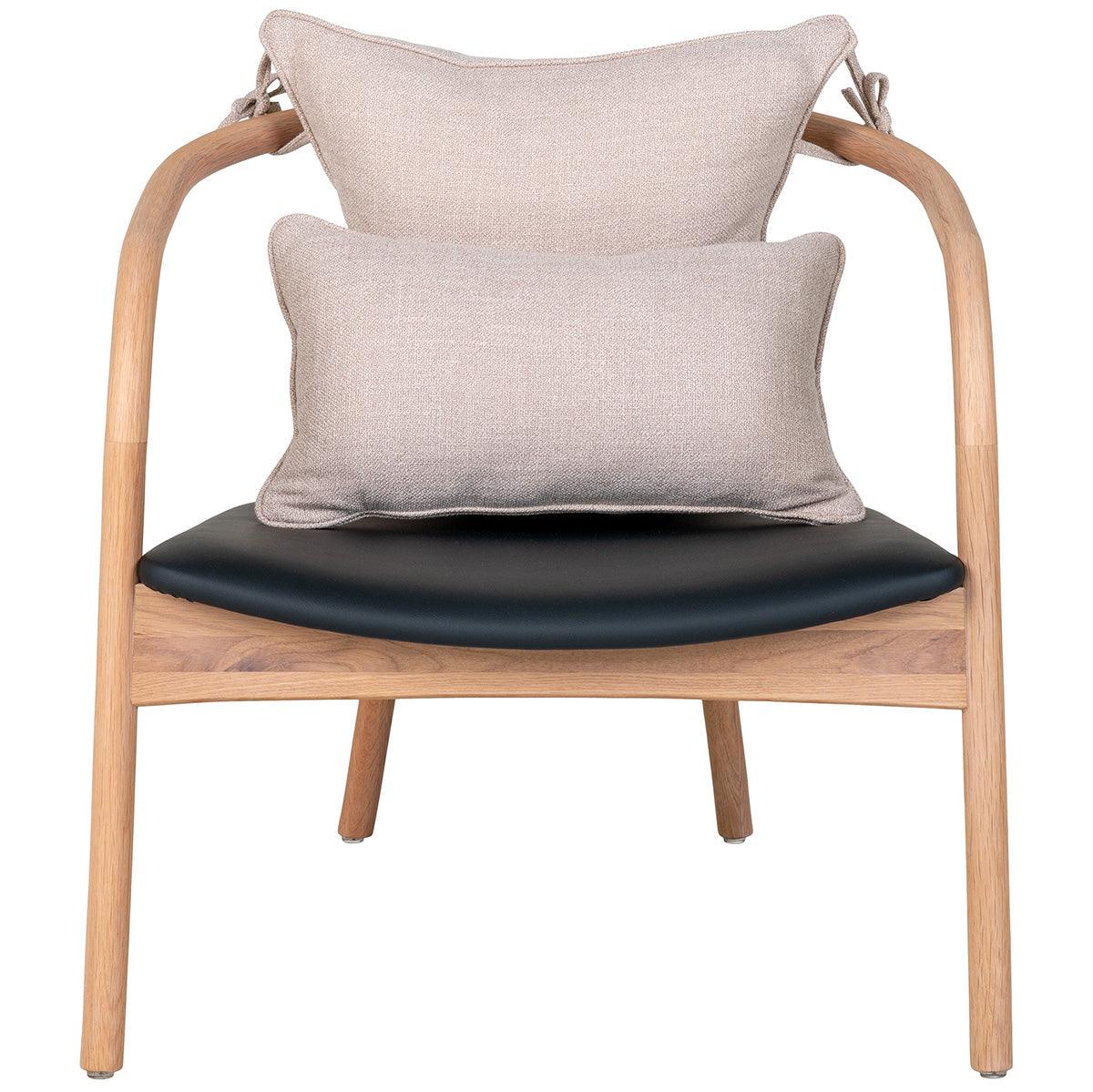 Alberca Oak Lounge Chair with Cushion - WOO .Design