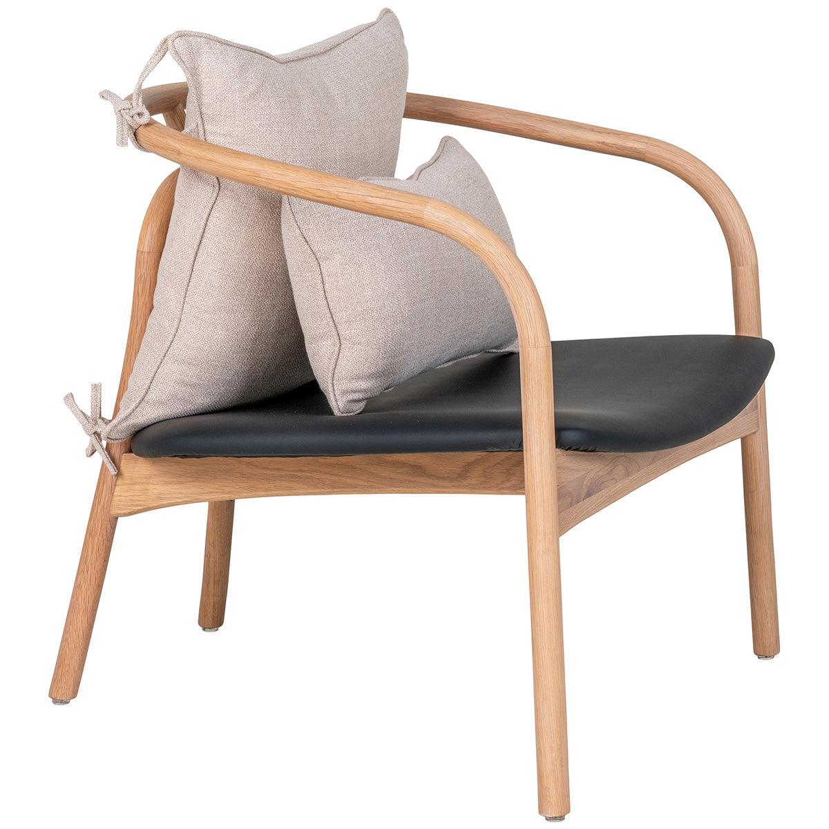 Alberca Oak Lounge Chair with Cushion - WOO .Design