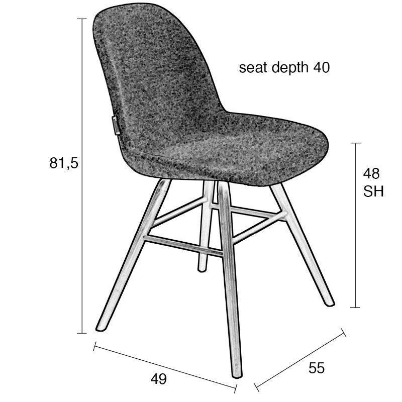Albert Kuip Soft Chair-blue (2/set) - WOO .Design