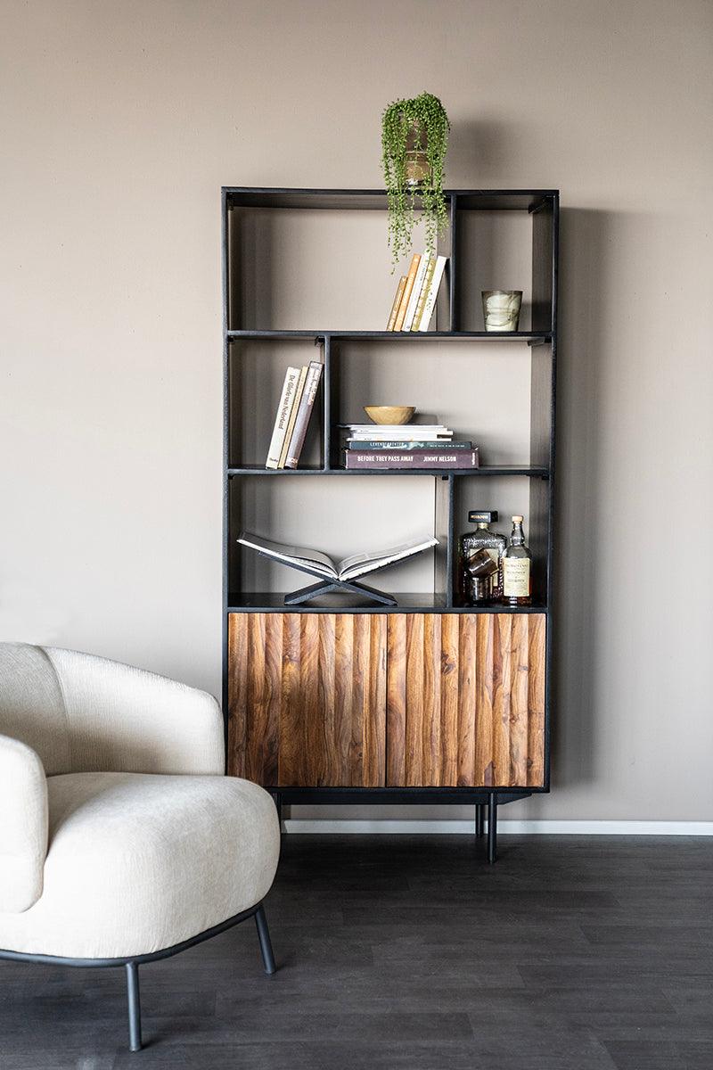 Alexander Sheesham Wood High Bookcase - WOO .Design