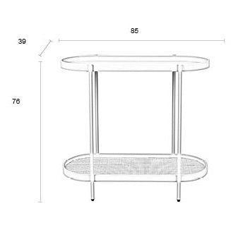 White round deals console table