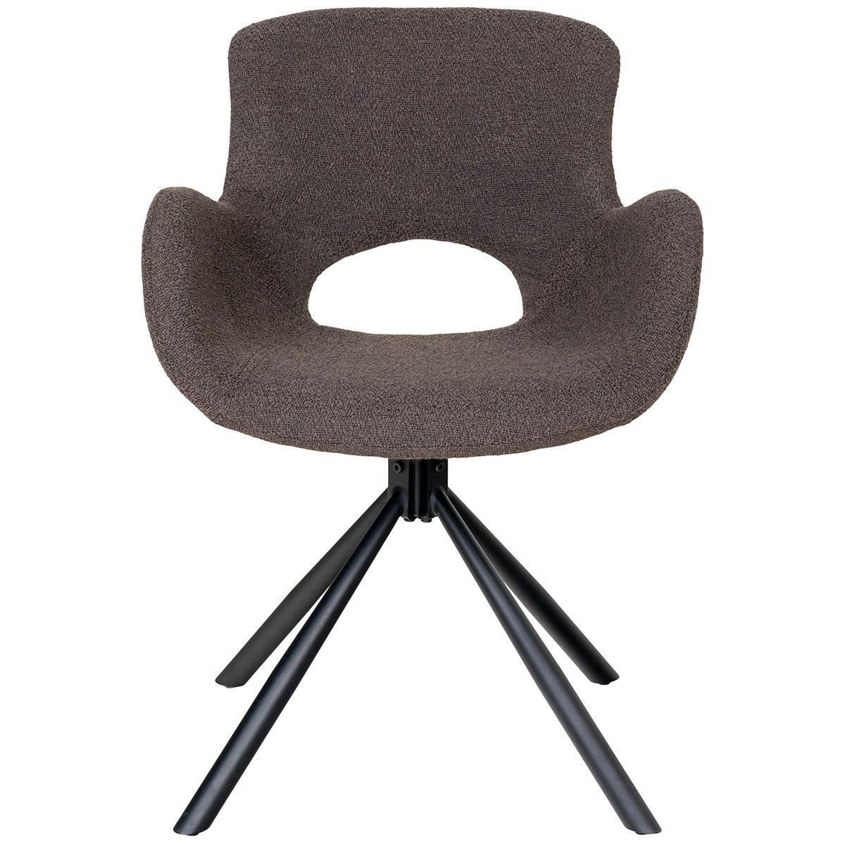 Amorim Boucle Swivel Dining Chair (2/Set) - WOO .Design