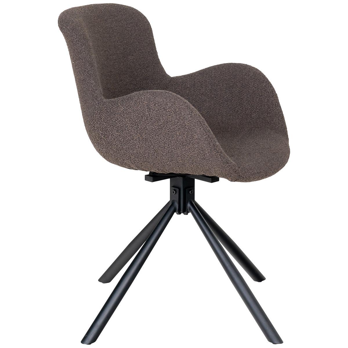 Amorim Boucle Swivel Dining Chair (2/Set) - WOO .Design