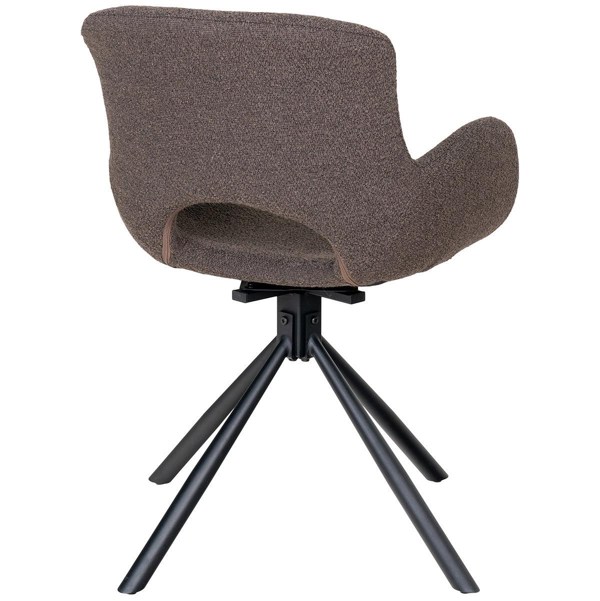 Amorim Boucle Swivel Dining Chair (2/Set) - WOO .Design