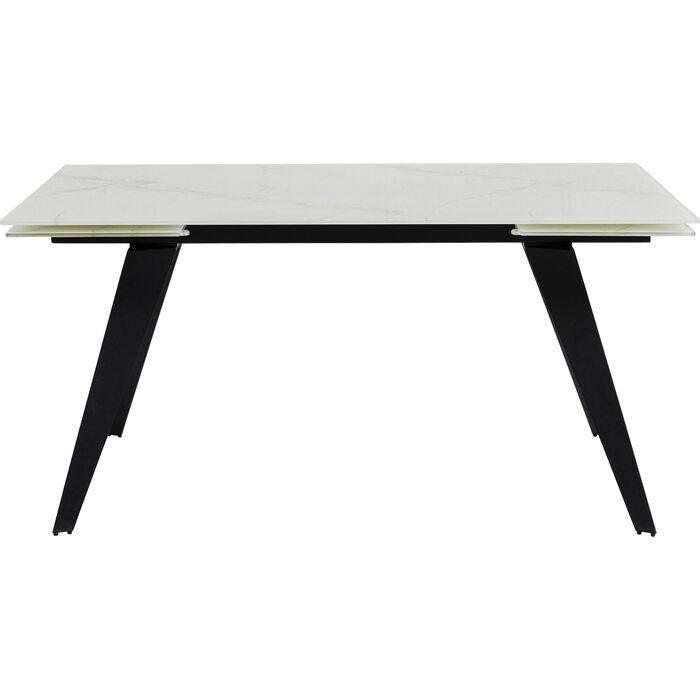 Amsterdam Marble Glass Extendable Dining Table - WOO .Design