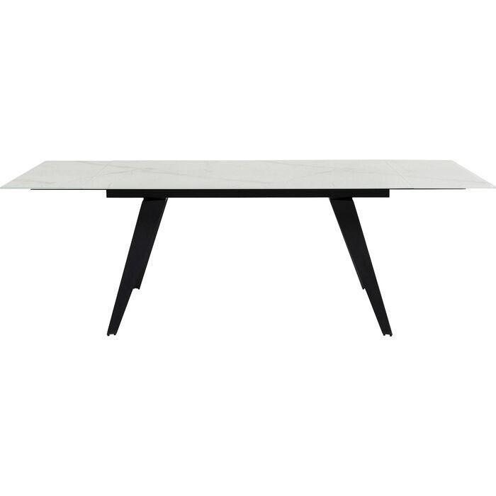 Amsterdam Marble Glass Extendable Dining Table - WOO .Design