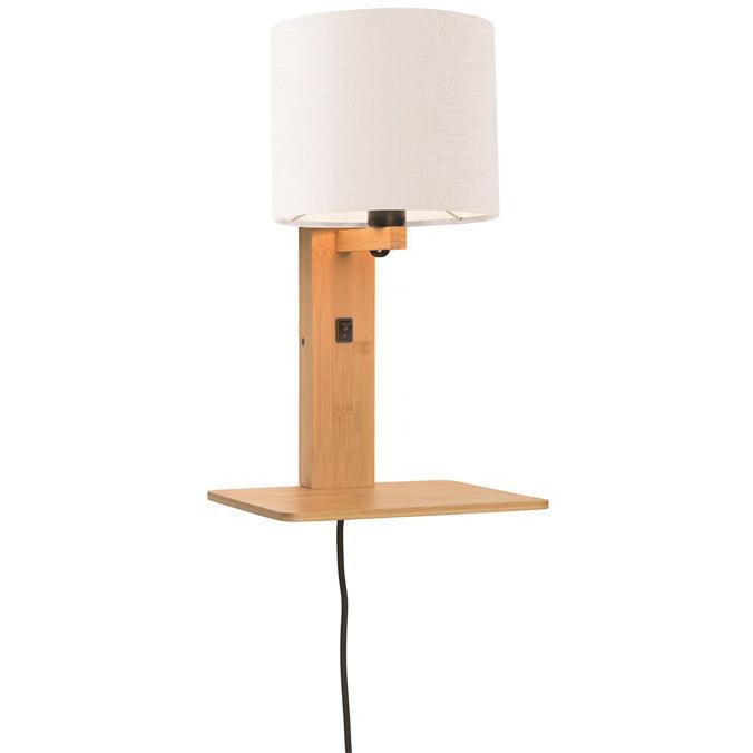 Andes Natural Wall Lamp with Shelf - WOO .Design