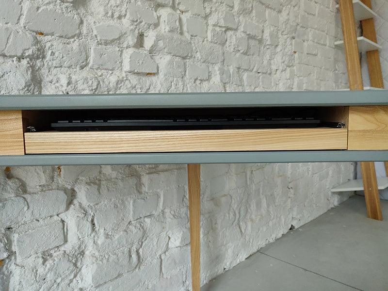Ashme Corner Desk with Keyboard Tray - WOO .Design