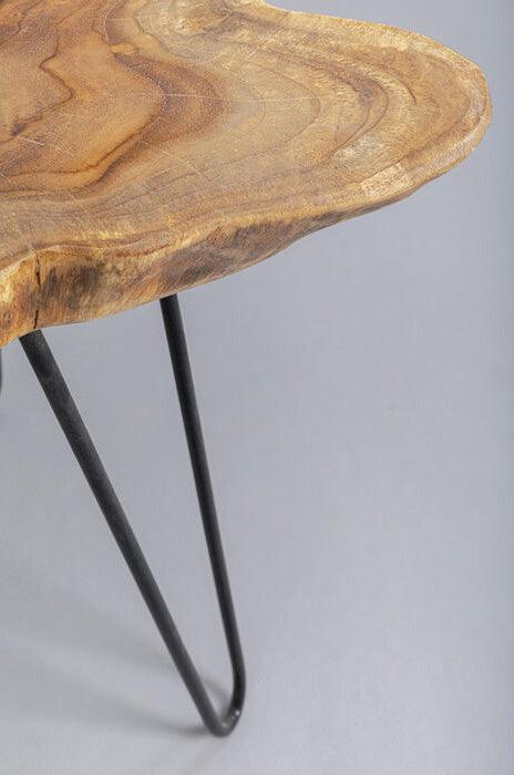 Aspen Nature Teak Wood Side Table - WOO .Design